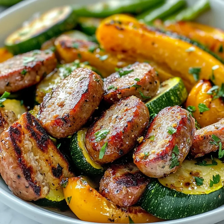 Air Fryer Sausage with Vegetables Recipe