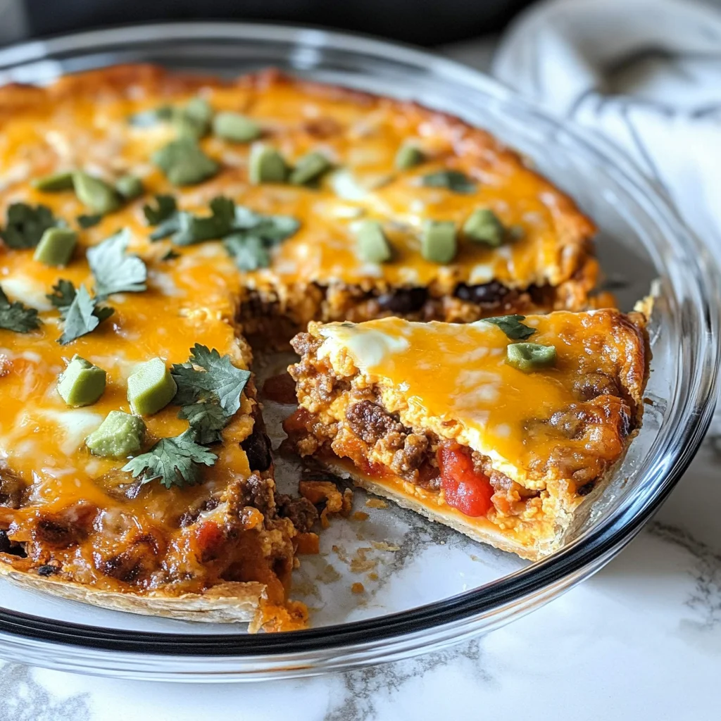 Crustless Taco Pie (Keto Taco Pie + Low Carb, Gluten Free)