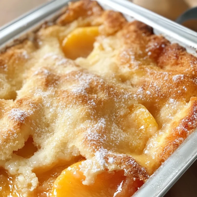 Easy Peach Cobbler Recipe