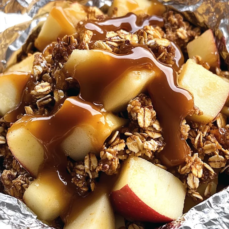 Grilled Caramel Apple Crunch