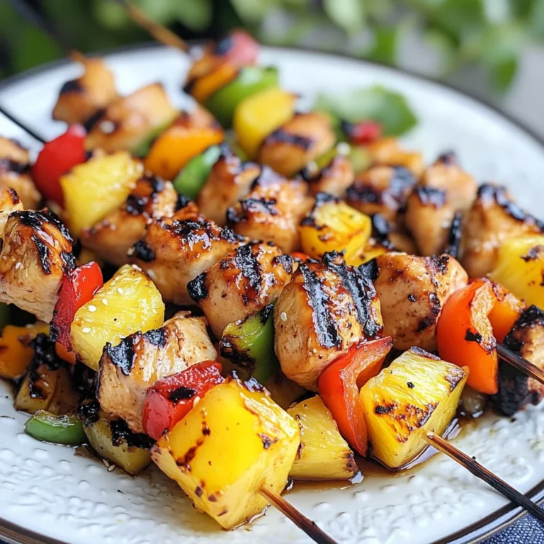 Grilled Teriyaki Chicken Kabobs