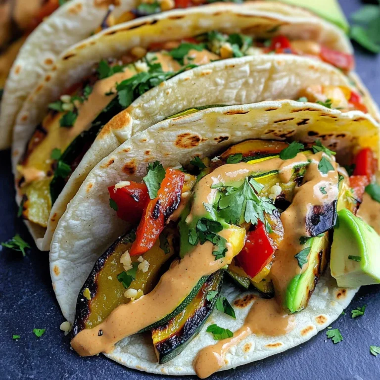 Grilled Thai Vegetable Tacos Recipe