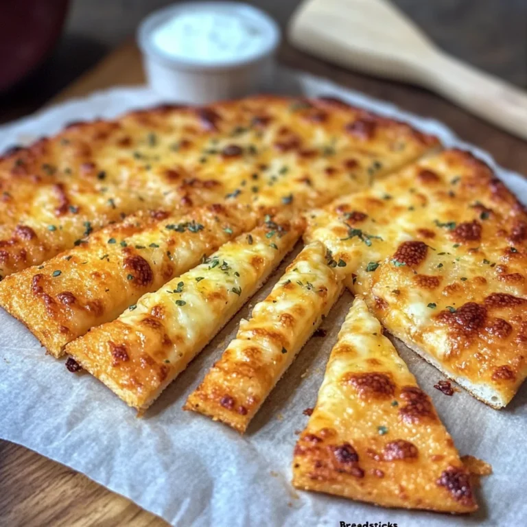 KETO Cheesy Garlic "Breadsticks" (4 Ingredients)