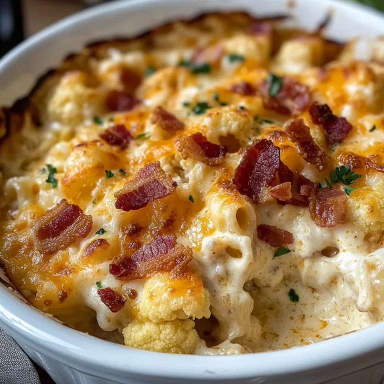 Keto Cauliflower Mac and Cheese