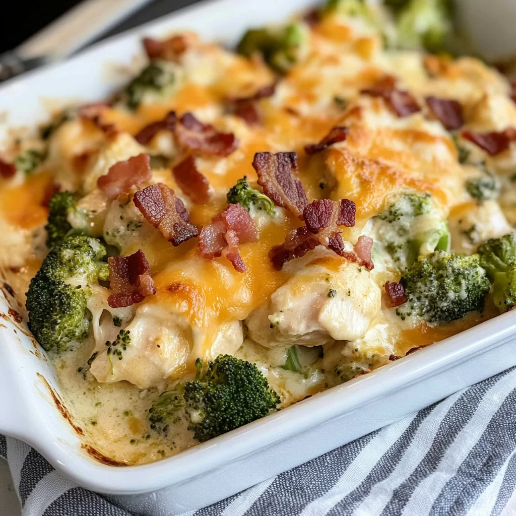 Keto Chicken Bacon Ranch Casserole