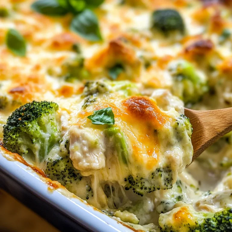 Keto Chicken Cheese Broccoli Casserole Bake