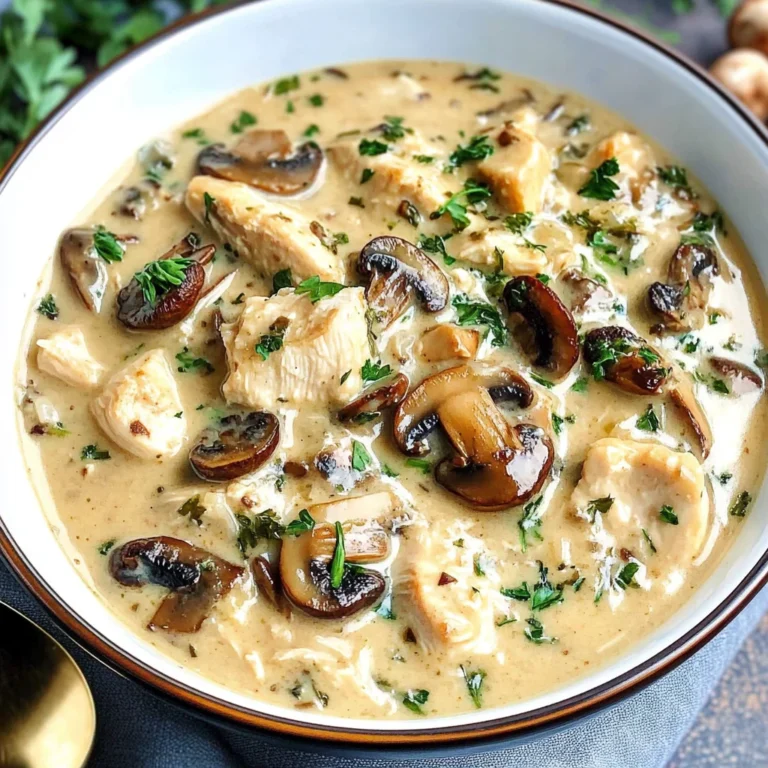 (Low-Carb) Chicken Mushroom Soup recipe