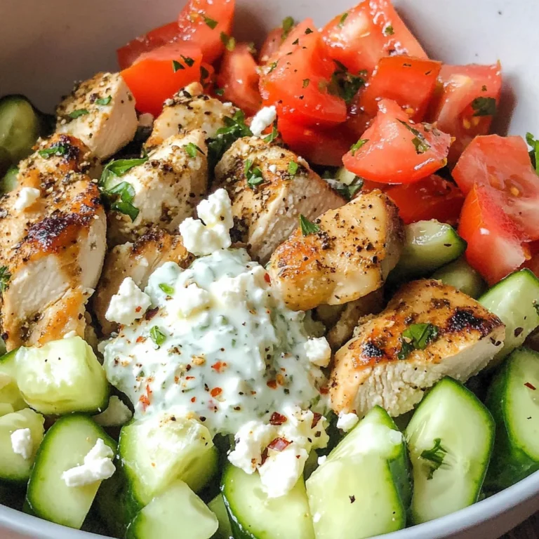 Low Carb Greek Chicken Bowls
