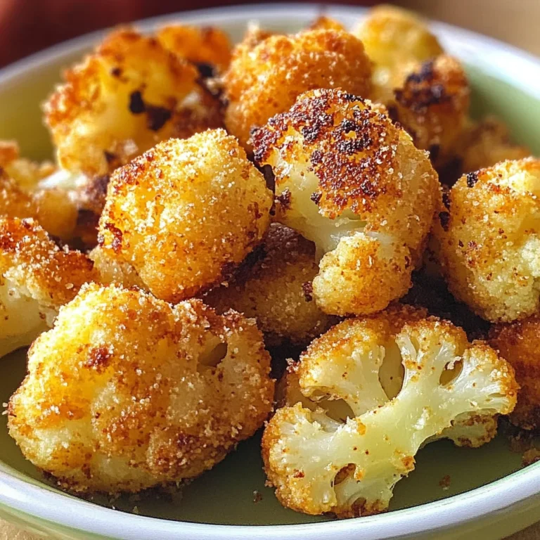 Parmesan Cauliflower Bites - Just 5 Ingredients