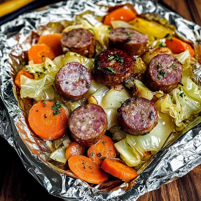 Sausage Foil Packets with Vegetables