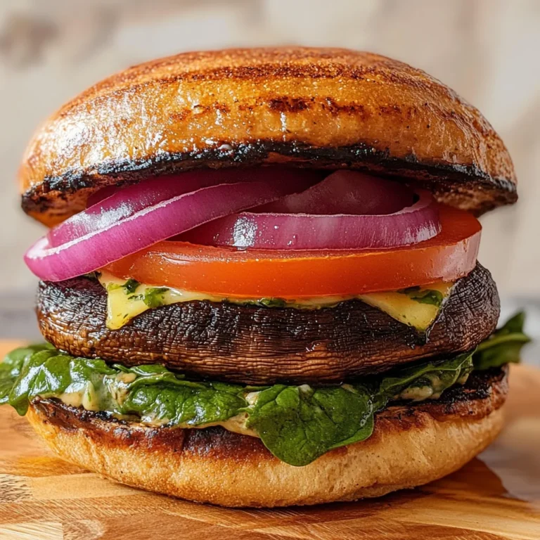 The Best Grilled Portobello Mushroom Burger