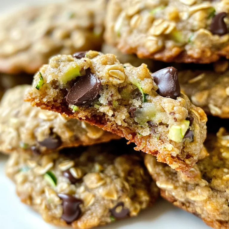 Zucchini Oatmeal Chocolate Chip Cookie Recipe