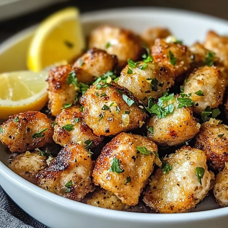 Air Fryer Lemon Chicken Bites