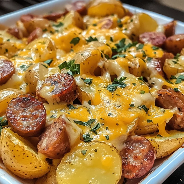 Cheesy Ranch Potatoes and Smoked Sausage