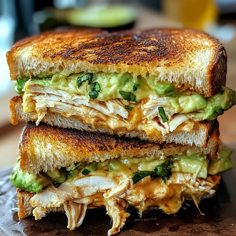 Chicken Avocado Melt Sandwich
