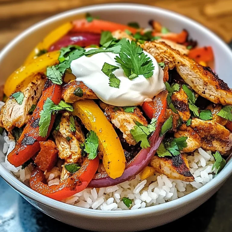 Chicken Fajita Rice Bowls