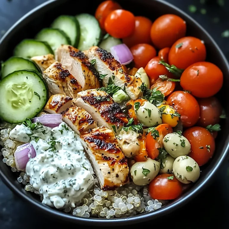 Chicken Tzatziki Bowls