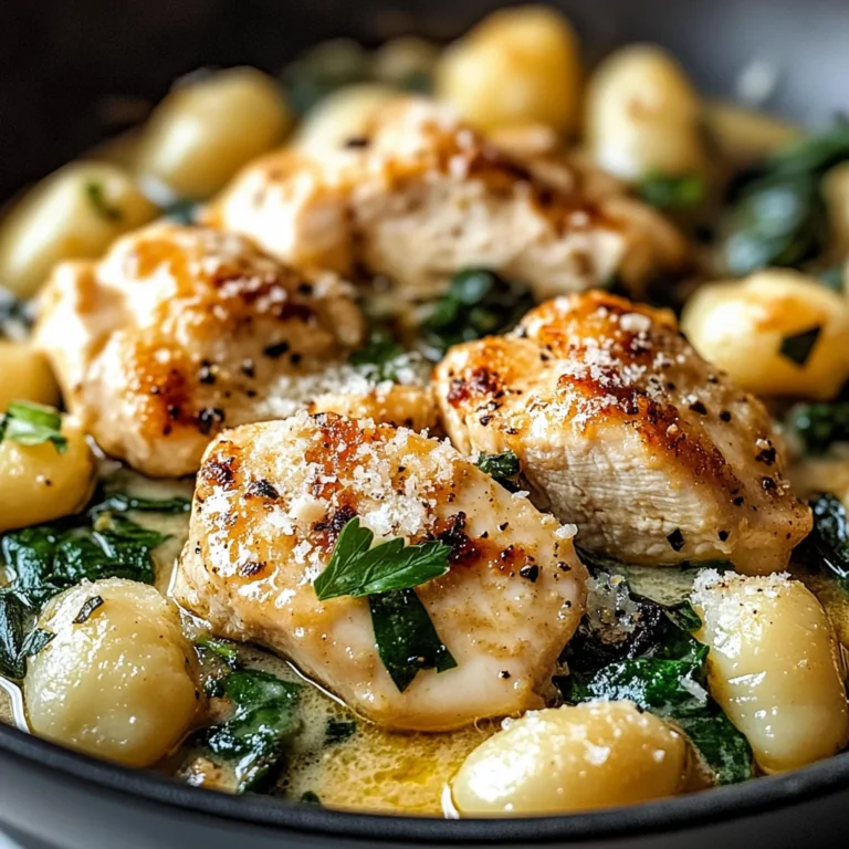 Creamy Garlic Chicken Gnocchi Skillet