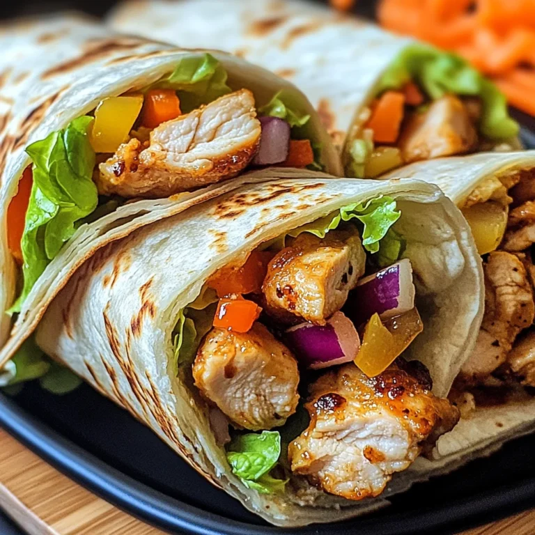 Firecracker Chicken Wraps