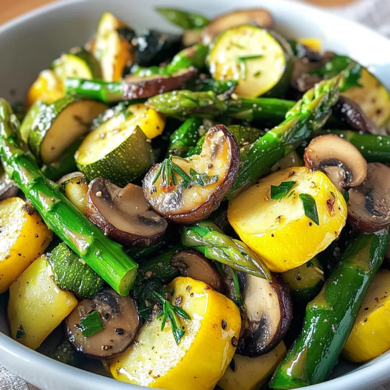 Flavorful Asparagus with Zucchini and Squash