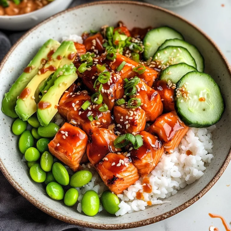 Honey Sriracha Salmon Bowls