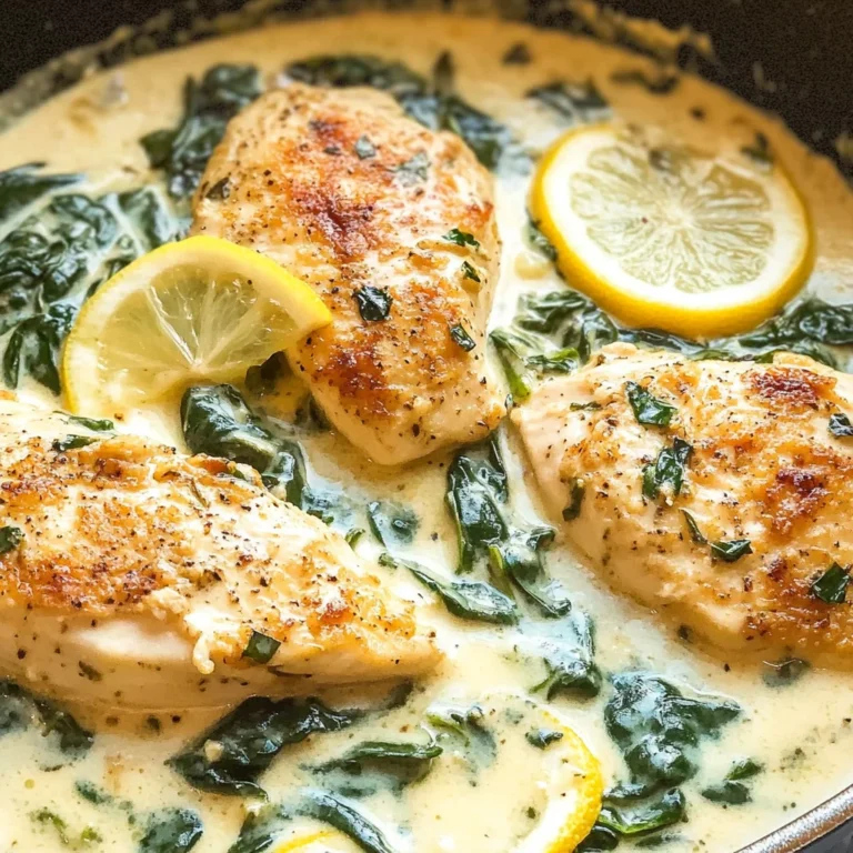 Lemon Parmesan Spinach Chicken