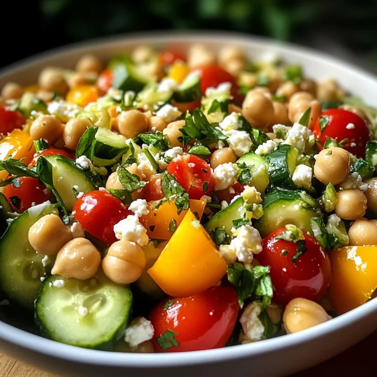 Mediterranean Chickpea Salad with Lemon Vinaigrette: The Best Summer Dish