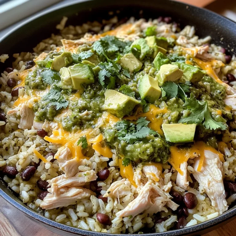 Salsa Verde Chicken & Rice Skillet