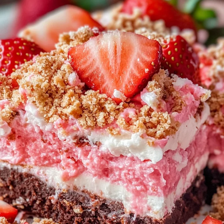 Strawberry Crunch Brownies