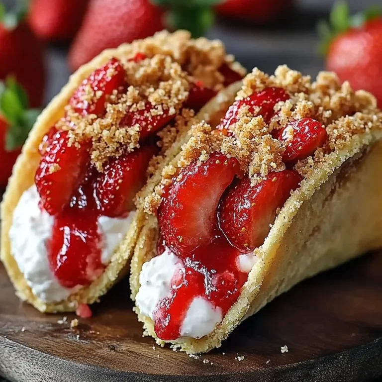 Strawberry Crunch Cheesecake Tacos