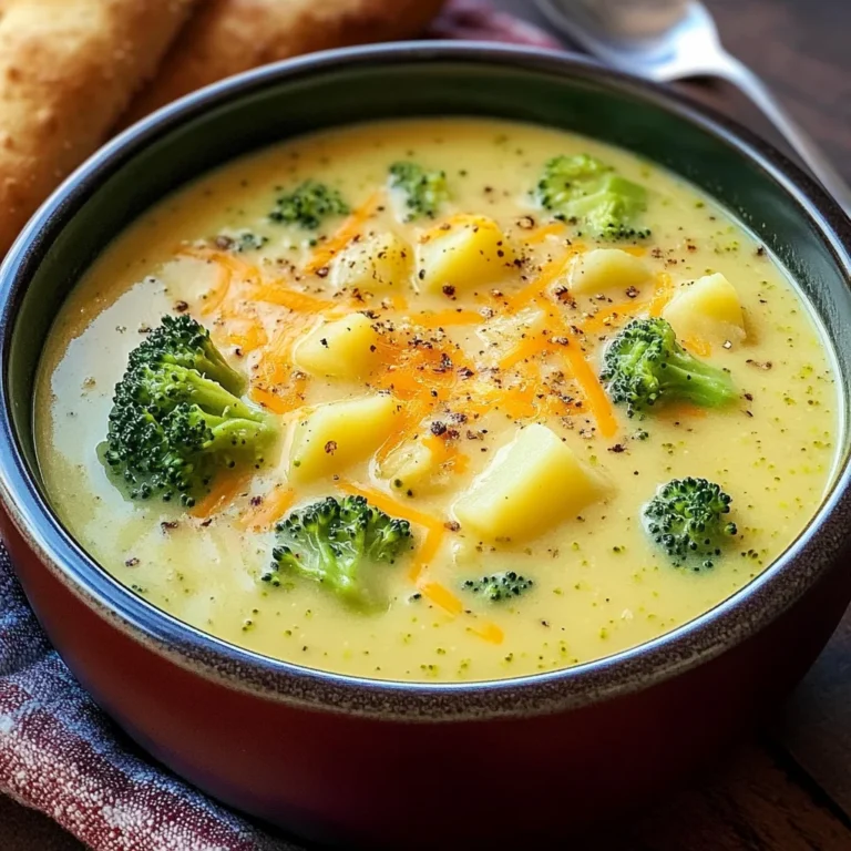 Cheddar Broccoli Potato Soup
