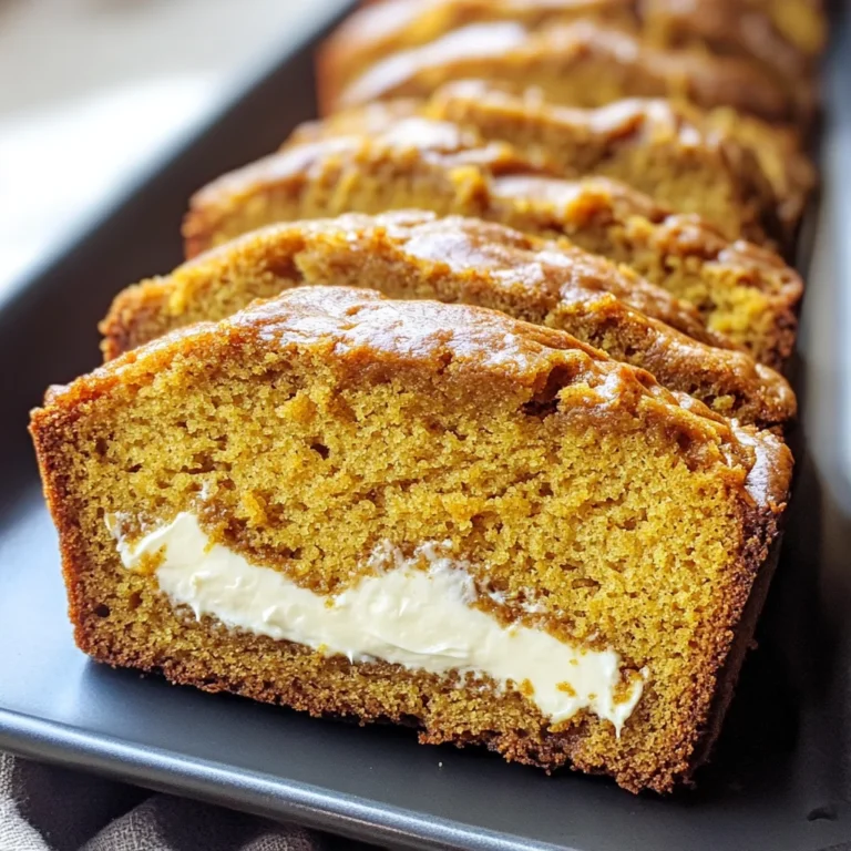 Cream Cheese-Filled Pumpkin Bread