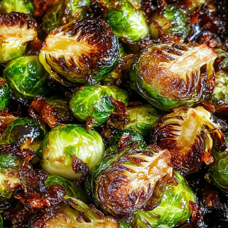 Crispy Honey Balsamic Brussels Sprouts