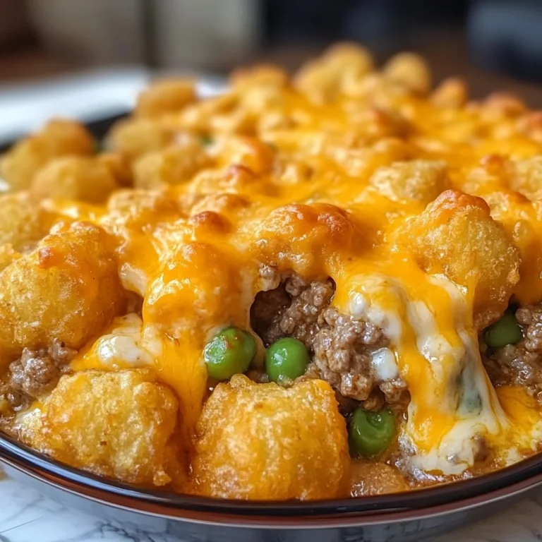 Easy Cheesy Tater Tot Casserole With Ground Beef