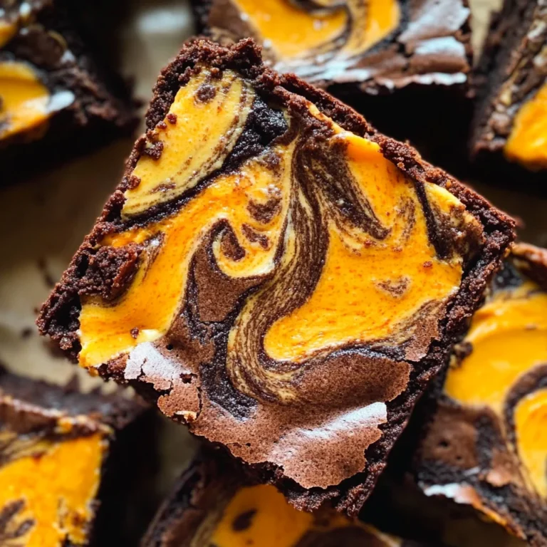 Halloween Cream Cheese Swirl Brownies