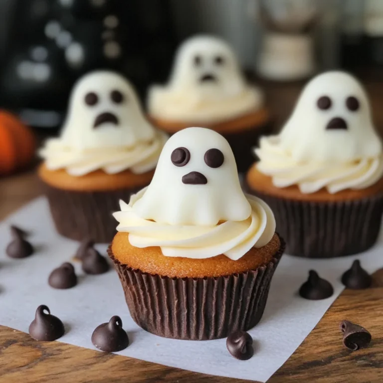 Halloween Cupcakes: Ghost Cupcakes