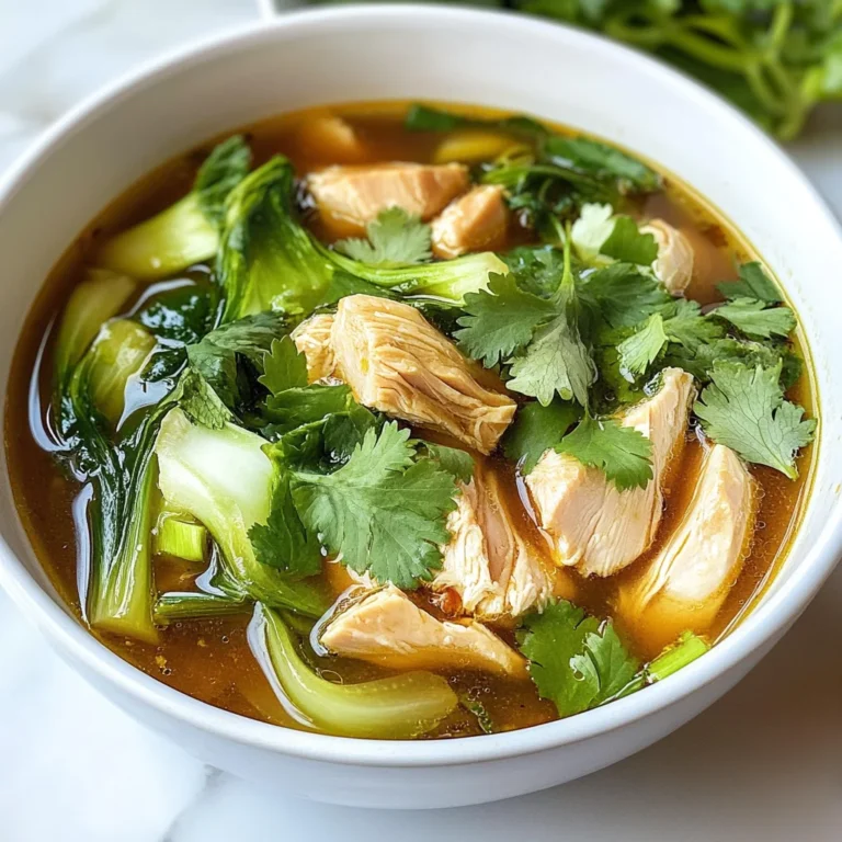 Hearty Bokchoy Chicken Soup