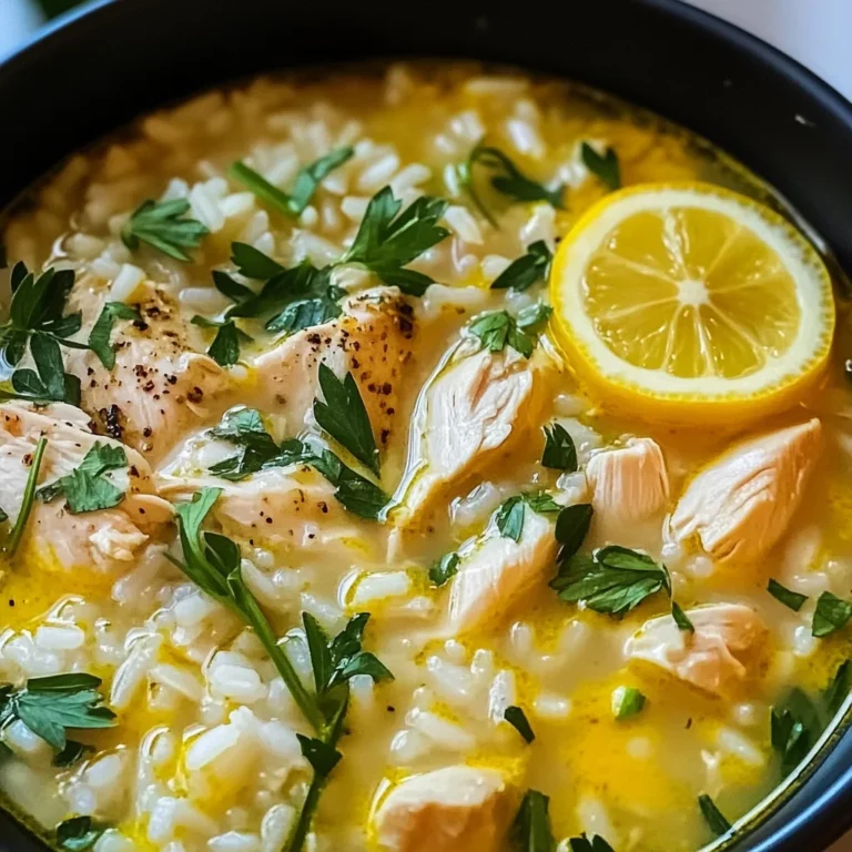 Lemon Ginger Turmeric Chicken and Rice Soup