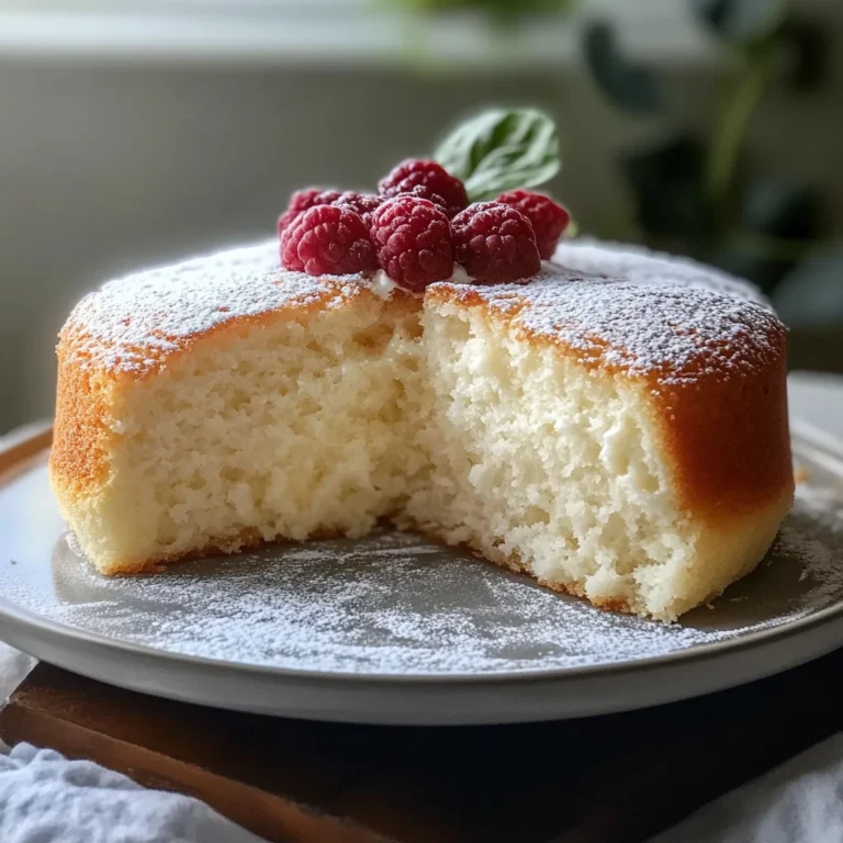 Light & Fluffy Yogurt Cloud Cake – The Best Airy Dessert !