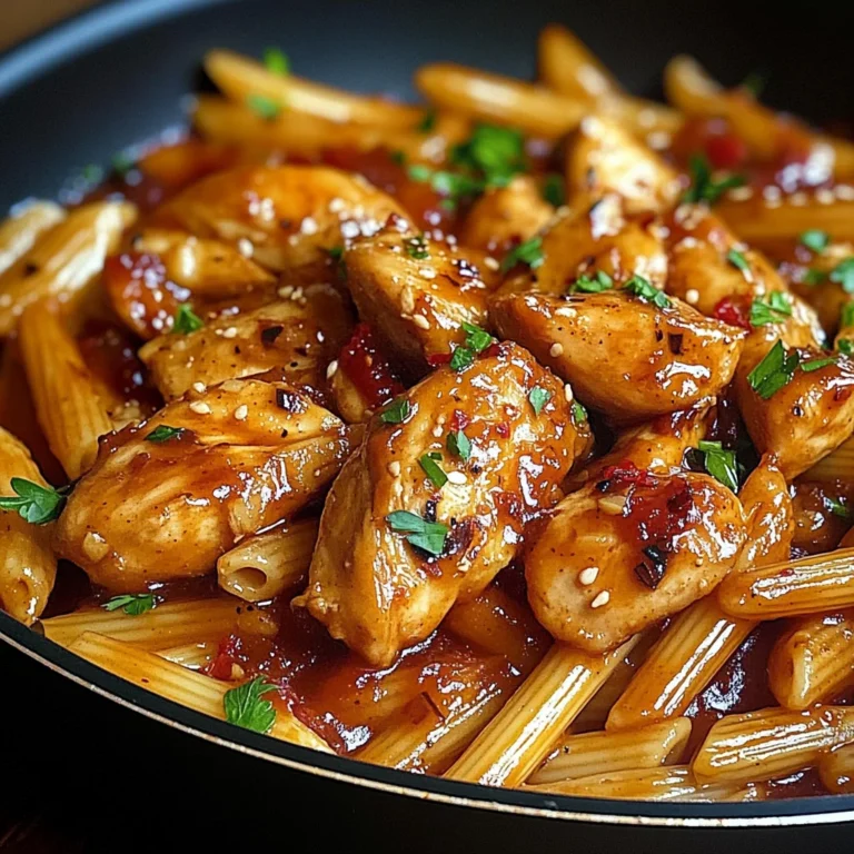 One-Pan Tangy Honey BBQ Chicken Penne