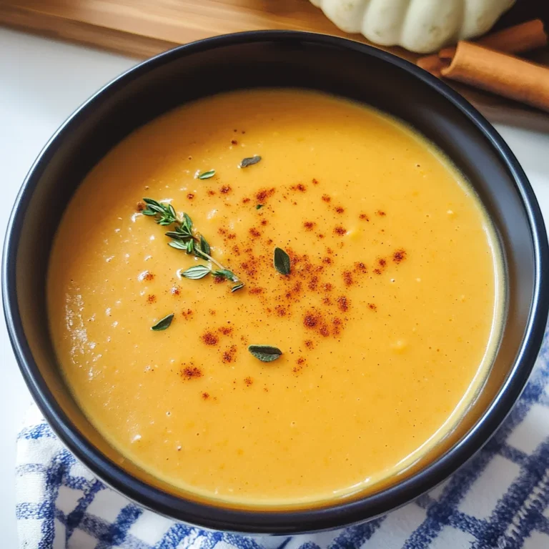Pumpkin Apple Cider Bisque