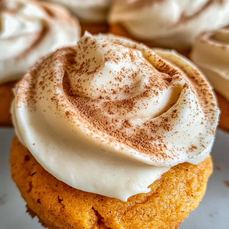 Pumpkin Cookies with Cream Cheese Frosting