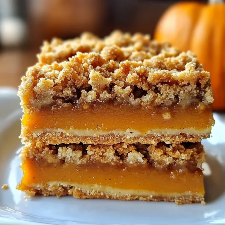 Pumpkin Pie Crumble Bars – Easy Fall Dessert Recipe