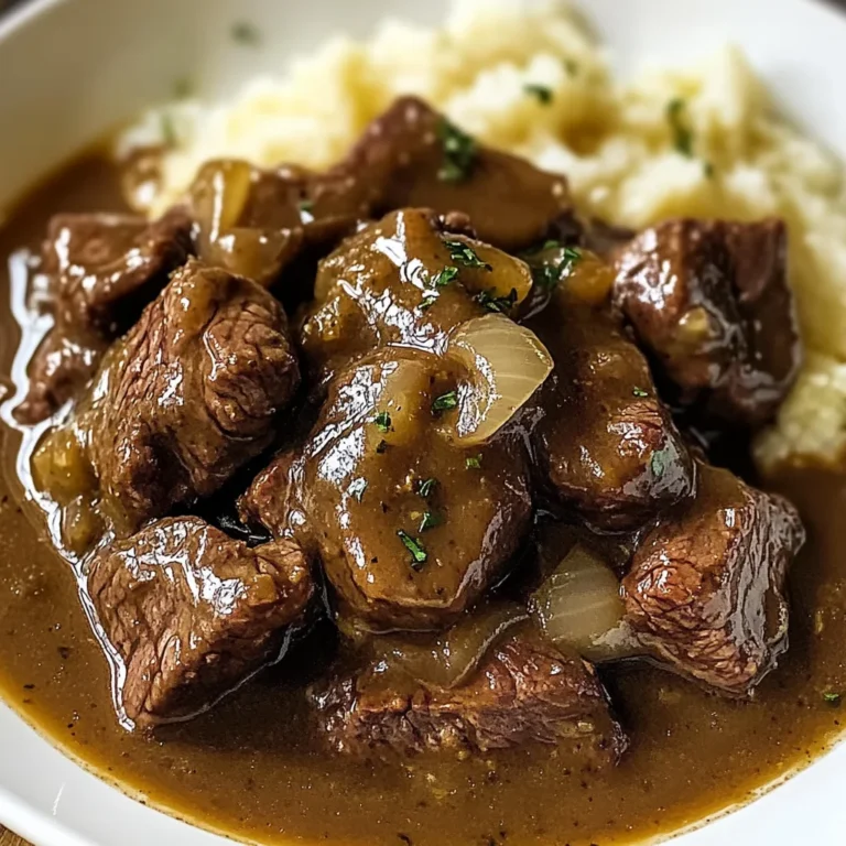 Sirloin Tips in Gravy – Easy Halal Beef Dinner Recipe