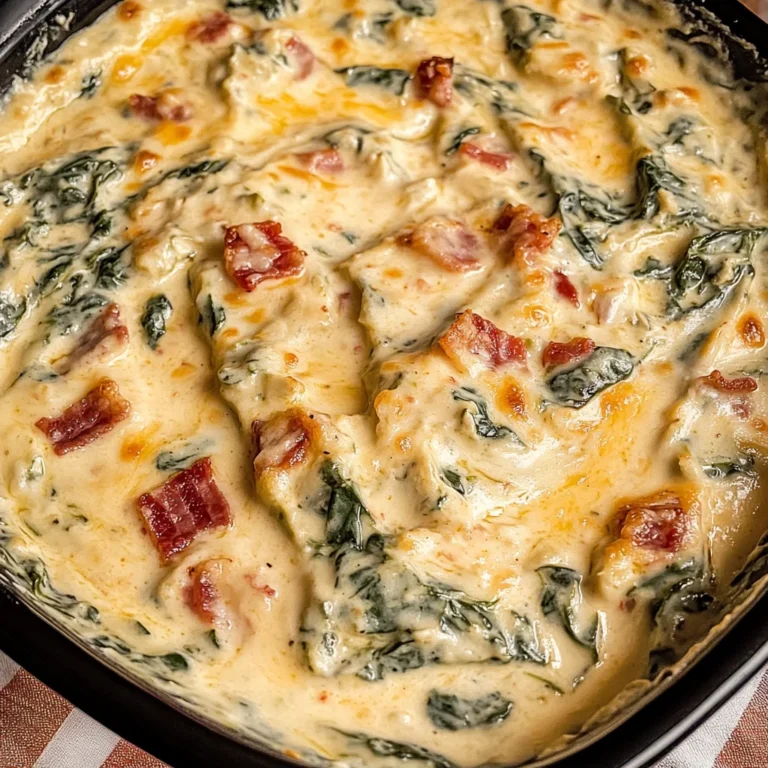 Slow Cooker Queso Spinach Dip