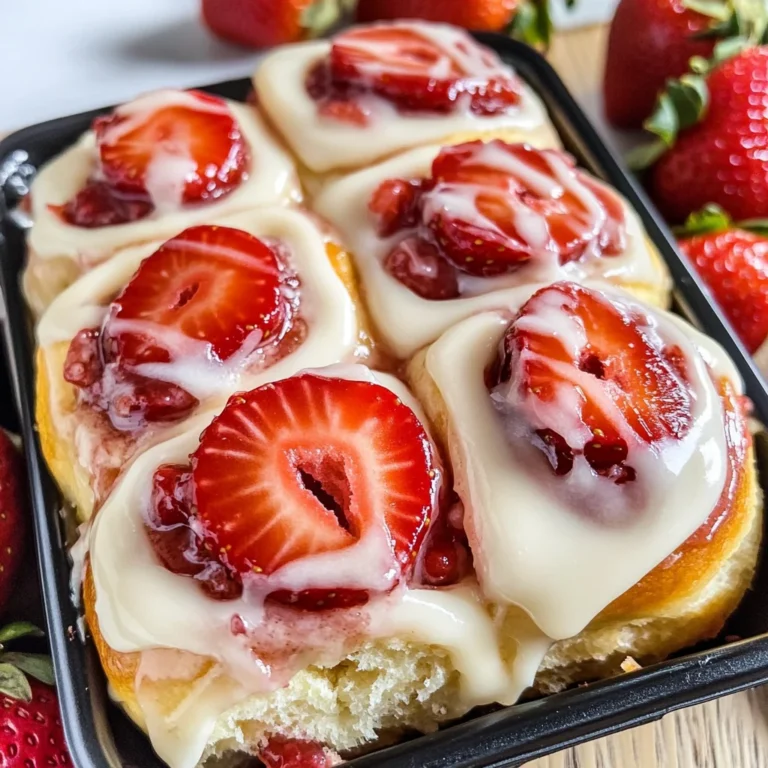 Strawberry Cheesecake Cinnabon Rolls Recipe