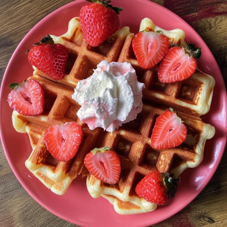 Strawberry Waffles Recipe