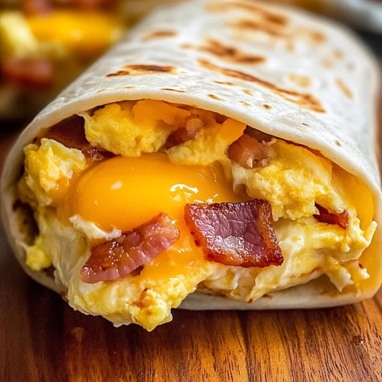 Turkey Bacon Egg and Cheese Breakfast Burritos