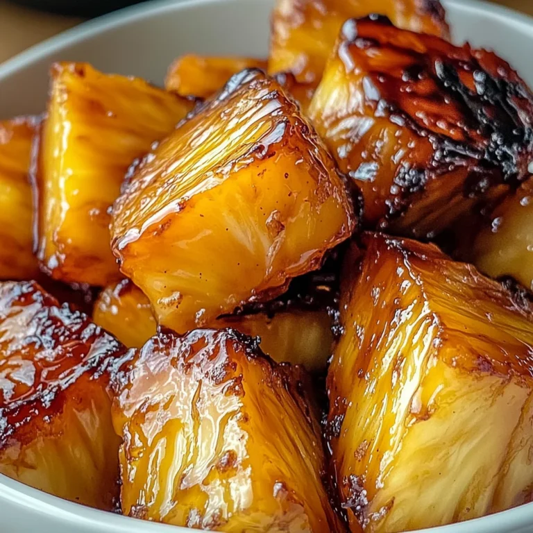 Air Fryer Caramelized Pineapple - Easy & Sweet Treat