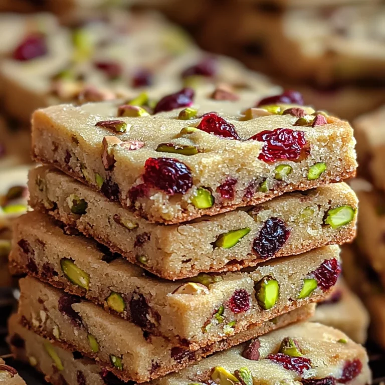 Cranberry Pistachio Shortbread Cookies: A Festive Delight for the Holidays